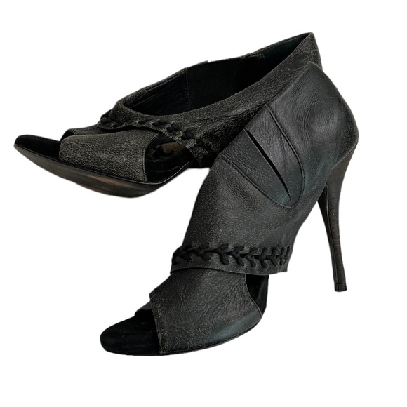 ALLSAINTS Rugged PeepToe Platform Heels 37 - Picture 3 of 13